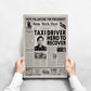 Taxi Driver Newspaper Poster print