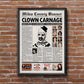 Terrifier Newspaper Poster print