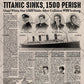 Titanic 1997 Film Newspaper Poster Print
